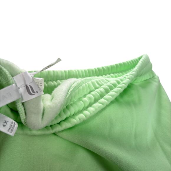 Fabletics Maddie Sweatpants 4X/22-24 Neon Green Fleece Joggers Relaxed Fit NWT - Picture 6 of 7